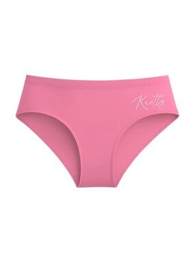 Knotty knickers Pink Cotton Knotty Briefs Underwear Panties Size XL - NEW